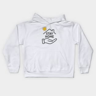 Fight Coronavirus and Covid 19 - Stay Home, Stay Safe! Kids Hoodie